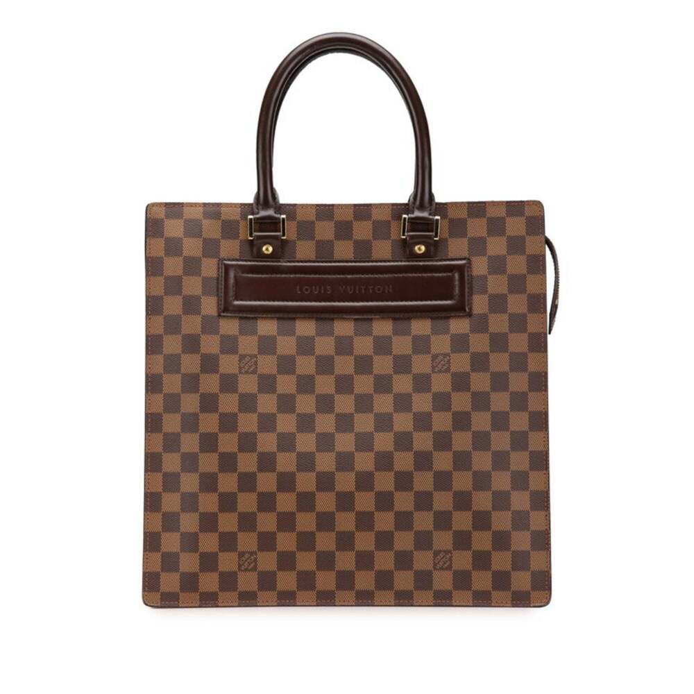 LOUIS VUITTON Authentic Brown Damier Leather Tote Bag